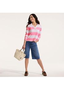 LANDS' END Starfish Knit Denim Bermuda-Shorts 30 cm, Damen,  Blau, Baumwoll-Mischung/Polyester-Mischung, by Lands' End