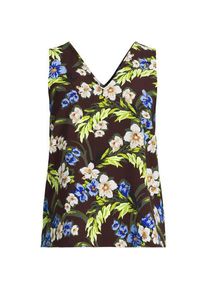 LANDS' END Creaseless Top mit V-Ausschnitt, Damen,  Braun, Polyester, by Lands' End