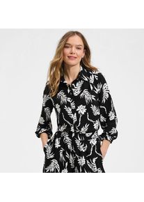 LANDS' END Creaseless Hemdbluse, Damen,  Schwarz, Polyester, by Lands' End