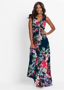 bonprix Sommer-Maxikleid, blau, Gr.40/42 (M), Bezauberndes Sommerkleid mit sch&ouml;nem Muster