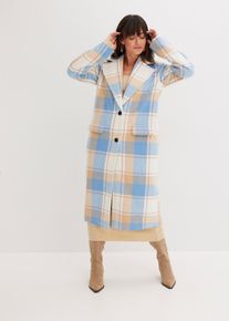 bonprix Oversize-Mantel n Wolloptik, blau, Gr.34, Oversize-Mantel in Wolloptik mit Reverskragen