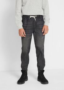 bonprix Regular Fit Schlupfjeans mit Baumwolle (2er Pack), blau, Gr.164, Coole Jungen Schlupfhose mit Waschung und Bequembund, blau denim: 82% Baumwolle