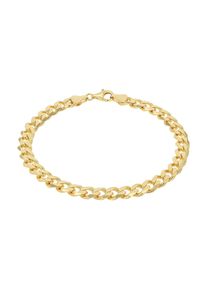 Panzerarmband Amor, gelbgoldfarben, Armb&auml;nder, Damen, 21cm, Silber 925 (Sterlingsilber), Panzerarmband