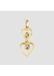 Adelia&acute;s Herzanh&auml;nger ADELIA&acute;S "Damen Anh&auml;nger &iquest; Herz Herzanh&auml;nger aus 333 Gold", gold, Schmuckanh&auml;nger, Damen, Herzanh&auml;nger