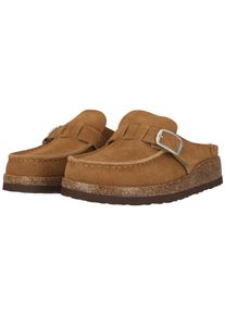 Sandale NOU "EMILIAN W LEATHER CORK MOC V2", Damen, Gr. 42, toffee, Leder, Schuhe Sandale