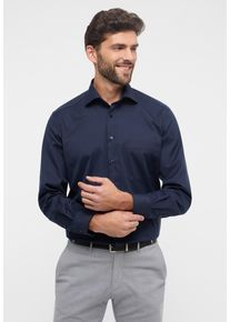 Langarmhemd Eterna "COMFORT FIT", Damen, Gr. 42, Normalgr&ouml;&szlig;en, blau (navy), Twill, 100% Baumwolle, normal, Manschette, Hemden Langarmhemd, NON IRON (b&uuml;gelfrei)