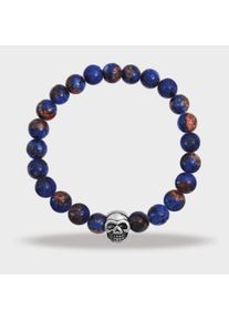 Adelia&acute;s Kettenanh&auml;nger ADELIA&acute;S "Unisex Anh&auml;nger &iquest; Totenkopfanh&auml;nger aus Edelstahl", blau, Schmuckanh&auml;nger, Damen, Edelstahl, Kettenanh&auml;nger