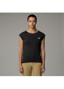 Funktionsshirt The North Face "W TANKEN TANK - EU", Damen, Gr. XS, schwarz (tnf schwarz light heather), Obermaterial: 100% Polyester, normal, Rundhals, Shirts Funktionsshirt, weiter Rundhalsausschnitt, &uuml;berschnittene &Auml;rmel, sportlicher Stil