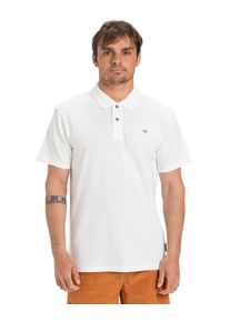 Poloshirt Quiksilver "DNA", Herren, Gr. M, wei&szlig;, Obermaterial: 100% Walkfrottier;, Shirts Poloshirt
