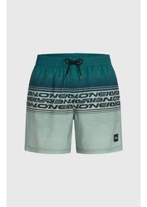 O`Neill Badeshorts O'NEILL "O'NEILL LOGO STRIPE 16'' SWIMSHORTS", Herren, Gr. XXL (56), N-Gr, gr&uuml;n heritage, Obermaterial: 100% Polyester, Badehosen Badeshorts, mit Seiten- und Ges&auml;&szlig;taschen, mit Innenhose aus Mesh