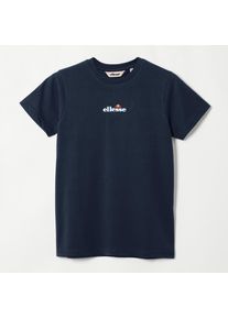 T-Shirt Ellesse "DURARE 2 TEE", M&auml;dchen, Gr. 152/158 (12/13), navy, Jersey, Obermaterial: 100% Baumwolle, unifarben, Basic normal, Rundhals, Shirts T-Shirt, f&uuml;r Kinder, Kurzarm, sportlicher Stil, Baumwolle