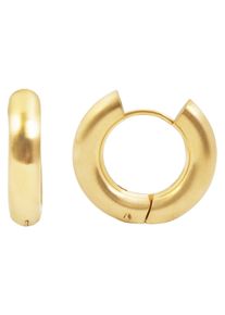 Adelia&acute;s Paar Creolen ADELIA&acute;S "Damen Ohrringe &iquest; Klappcreole aus Edelstahl", gold, Ohrringe, Damen, Edelstahl, Paar Creolen