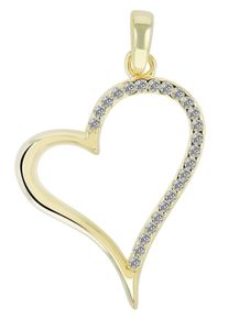 Adelia&acute;s Herzanh&auml;nger ADELIA&acute;S "Damen Anh&auml;nger &iquest; Herz Herzanh&auml;nger aus 925 Silber mit Zirkonia", gold, Schmuckanh&auml;nger, Damen, Herzanh&auml;nger