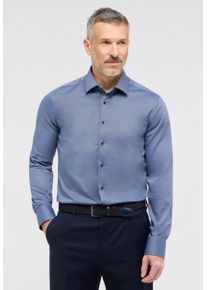 Langarmhemd Eterna "SLIM FIT", Damen, Gr. 44, Normalgr&ouml;&szlig;en, blau (denim), 100% Baumwolle, schmal, Manschette, Hemden Langarmhemd, NON IRON (b&uuml;gelfrei)