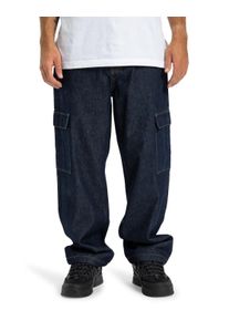 Relax-fit-Jeans DC Shoes "Worker Baggy Denim Cargo Rir", Damen, Gr. 29(XS/S) / L&auml;nge 32(M), L&auml;nge 32, schwarz denim, Obermaterial: 80% Walkfrottier, 20% Walkfrottier;, Jeans Relax-fit-Jeans