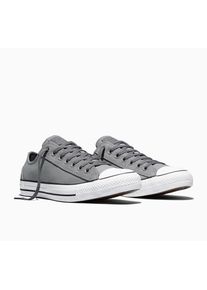 Sneaker Converse "CHUCK TAYLOR ALL STAR CANVAS & SUE", Damen, Gr. 39,5, schwarzer grau, schwarz matter, wei&szlig;, Leder, Textil, Schuhe Sneaker