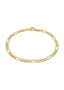 Armband Amor, gelbgoldfarben, Armb&auml;nder, Damen, 21cm, Silber 925 (Sterlingsilber), Armband