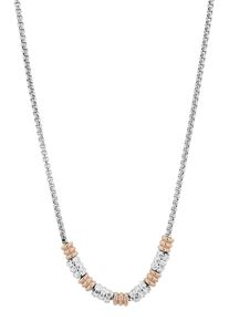 Adelia&acute;s Gliederkette ADELIA&acute;S "Damen Halskette &iquest; Venezianerkette aus Edelstahl mit Perle 45 cm" Gr. 45, silber, Halsketten, Damen, Edelstahl, Gliederkette