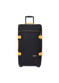 Weichgep&auml;ck-Trolley Eastpak "TRANVERZ M Kontrast Mango", Damen, Gr. B/H/T: 35,5cm x 67cm x 30cm 78 l, schwarz, Polyester, unifarben mit Farbeinsatz, Koffer Weichgep&auml;ck-Trolley