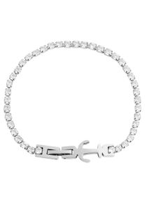 Adelia&acute;s Kettenanh&auml;nger ADELIA&acute;S "Damen Anh&auml;nger aus Edelstahl mit Strass Steinchen", silber, Schmuckanh&auml;nger, Damen, Edelstahl, Kettenanh&auml;nger