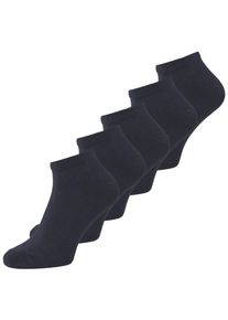 Jack & Jones Kurzsocken JACK & JONES "JACDONGO SOCKS 5 PACK NOOS", Herren, blau (navy blazer), Baumwollmischung, uni, Socken Kurzsocken