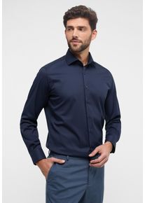 Langarmhemd Eterna "MODERN FIT", Damen, Gr. 41, Normalgr&ouml;&szlig;en, blau (navy), Twill, 100% Baumwolle, tailliert, Manschette, Hemden Langarmhemd, NON IRON (b&uuml;gelfrei)