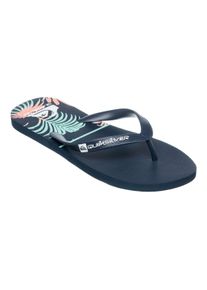 Sandale Quiksilver "Java Good Palm", Herren, Gr. 10 (43), blau (blau 1), Obermaterial:Obermaterial: Synthetikmaterial / Au&szlig;ensohle: Moosgummi;, Schuhe Sandale