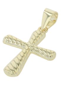 Adelia&acute;s Kreuzanh&auml;nger ADELIA&acute;S "Unisex Anh&auml;nger &iquest; Kreuz Kreuzanh&auml;nger aus 925 Silber", gold, Schmuckanh&auml;nger, Damen, Kreuzanh&auml;nger