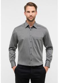 Langarmhemd Eterna "COMFORT FIT", Damen, Gr. 45, Normalgr&ouml;&szlig;en, anthrazit, 100% Baumwolle, normal, Manschette, Hemden Langarmhemd, NON IRON (b&uuml;gelfrei)