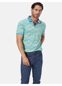 Poloshirt Babista "Poloshirt MALRON", Herren, Gr. M, blau (t&uuml;rkis gemustert), Obermaterial: 100% Baumwolle CO., regular fit normal, ohne Ausschnitt, Shirts Poloshirt