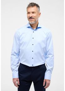 Langarmhemd Eterna "SLIM FIT", Herren, Gr. 38, Normalgr&ouml;&szlig;en, blau (hellblau), Twill, 100% Baumwolle, schmal, Manschette, Hemden Langarmhemd, NON IRON (b&uuml;gelfrei)