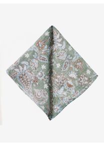 Einstecktuch MONTI, Herren, gr&uuml;n (gr&uuml;n paisley), Leinen, gemustert, Modet&uuml;cher Einstecktuch, mit eleganter Musterung