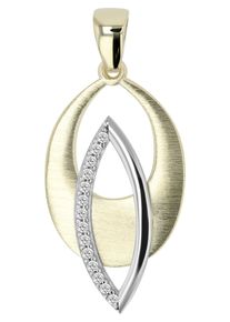 Adelia&acute;s Kettenanh&auml;nger ADELIA&acute;S "Damen Anh&auml;nger aus 333 Gold mit Zirkonia", wei&szlig;, Schmuckanh&auml;nger, Damen, Kettenanh&auml;nger