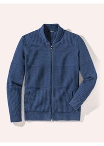 Walbusch Zip-Jacke Strukturmix