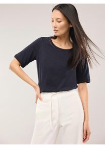 Walbusch Baumwollshirt Lochstickereiband