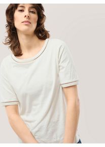 Walbusch Baumwollshirt Lochstickereiband