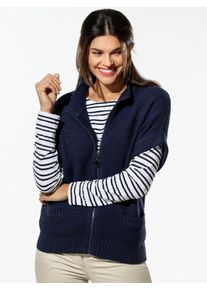 Walbusch Baumwoll-Zip-Strickweste