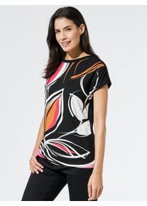 Walbusch Viskoseshirt Abstract Flower