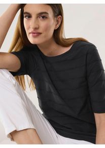 Walbusch Baumwollshirt Streifenstruktur