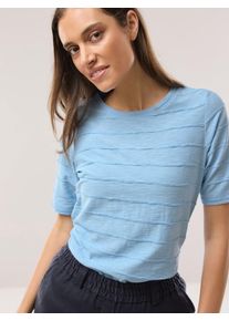 Walbusch Baumwollshirt Streifenstruktur