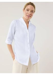 Walbusch Extraglatt-Bluse Kelchkragen