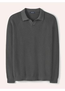 Walbusch Gerippter Polopullover