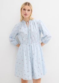 bonprix Minikleid aus reiner Baumwolle, blau, Gr.52, modisches Minikleid aus reiner Baumwolle, 100% Baumwolle