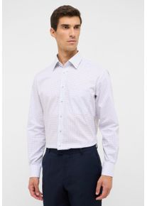 Langarmhemd Eterna "MODERN FIT", Damen, Gr. 44, Normalgr&ouml;&szlig;en, hellgrau, Popeline, 100% Baumwolle, tailliert, Manschette, Hemden Langarmhemd, NON IRON (b&uuml;gelfrei)