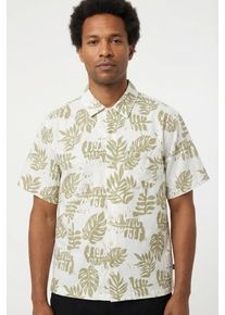 Kurzarmhemd Vans "VAN DOREN PRINTED CAMP SS SHIRT 3", Damen, Gr. XXL, N-Gr, soft sage, Obermaterial: 100% Viskose, Hemden Kurzarmhemd, sportliche Passform, Kurzarm-Design, sportlicher Stil