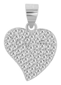 Adelia&acute;s Kettenanh&auml;nger ADELIA&acute;S "Damen Anh&auml;nger &iquest; Herzanh&auml;nger aus 925 Silber mit Zirkonia", silber, Schmuckanh&auml;nger, Damen, Kettenanh&auml;nger