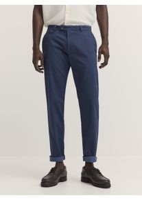 Chinohose Bugatti "Modern Fit", Herren, Gr. 40, L&auml;nge 32, 370, marine, 86% Baumwolle, 11% Polyester, 3% Elasthan, unifarben, normal, Hosen Chinohose, aus der DynamicSeries