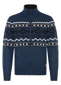 Strickjacke Blend "Trainingsjacke BHNova", Herren, Gr. S, blau (marineblaus), Obermaterial: 100% Polyacryl PAN., Strickjacken Strickjacke