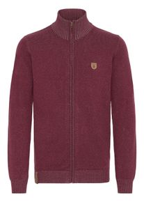 Strickjacke INDICODE "Strickjacke IDAndy", Herren, Gr. S, rot (wine), Obermaterial: 75% Baumwolle CO (CMIA). 25% Polyacryl PAN., Strickjacken Strickjacke