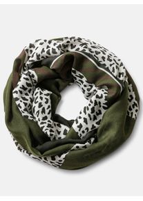 Loop Heine, Damen, gr&uuml;n (khaki), Viskose, gemustert, Modet&uuml;cher Loop